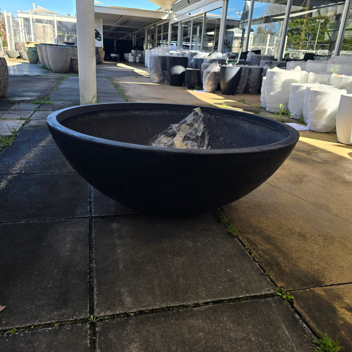 Tuscan Wide Bowl Black