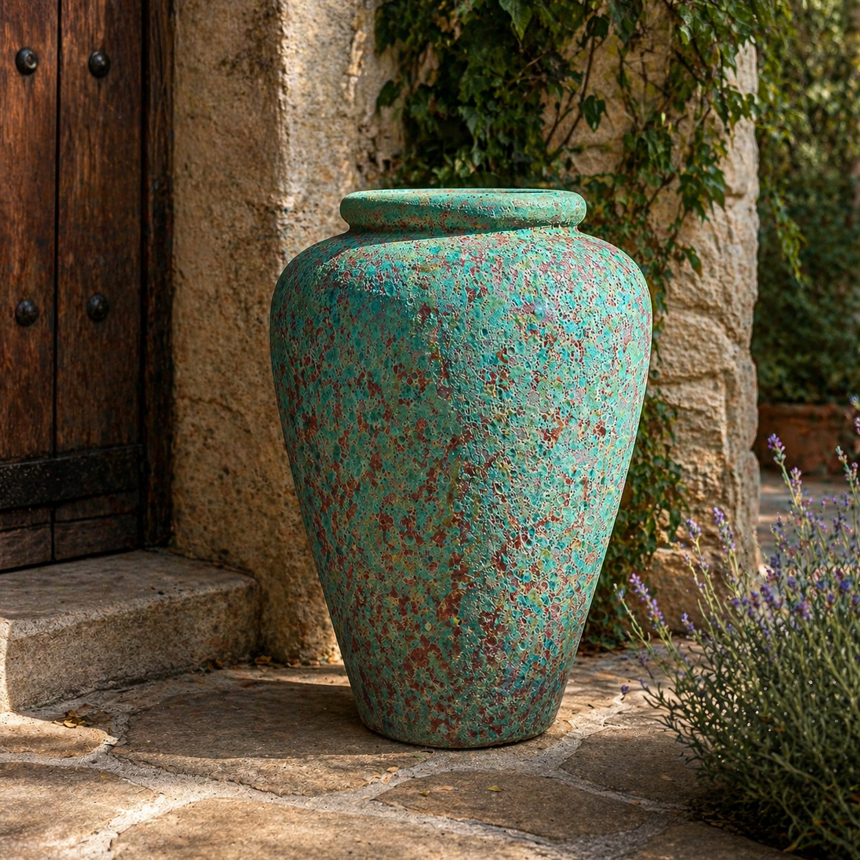 Atlantis Tapered Jar Green