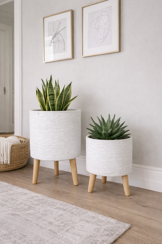 Tuscan Cylinder Tripod White