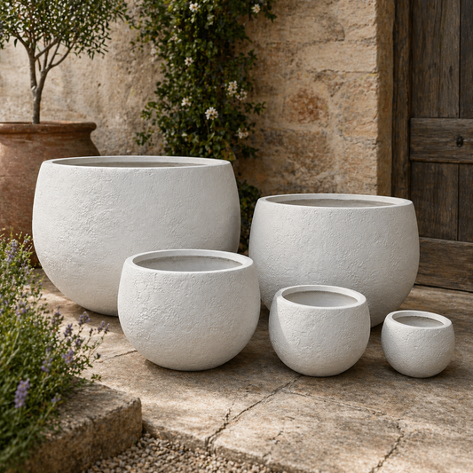 Senera Titan Pot Volcano White