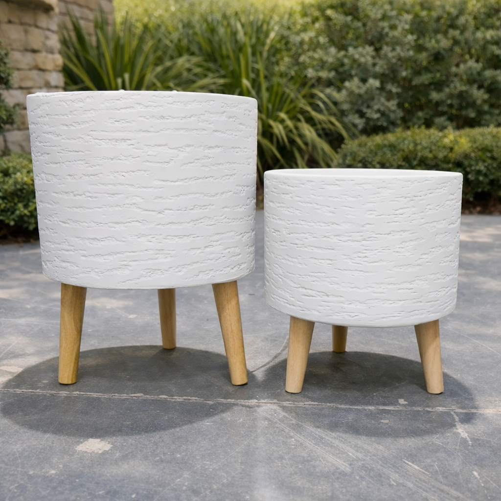 Tuscan Cylinder Tripod White
