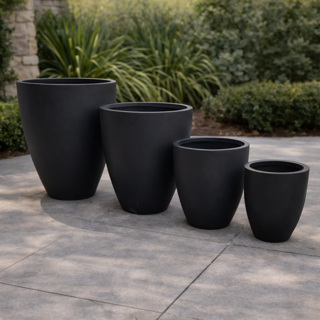 Tuscan Wide U Pot White