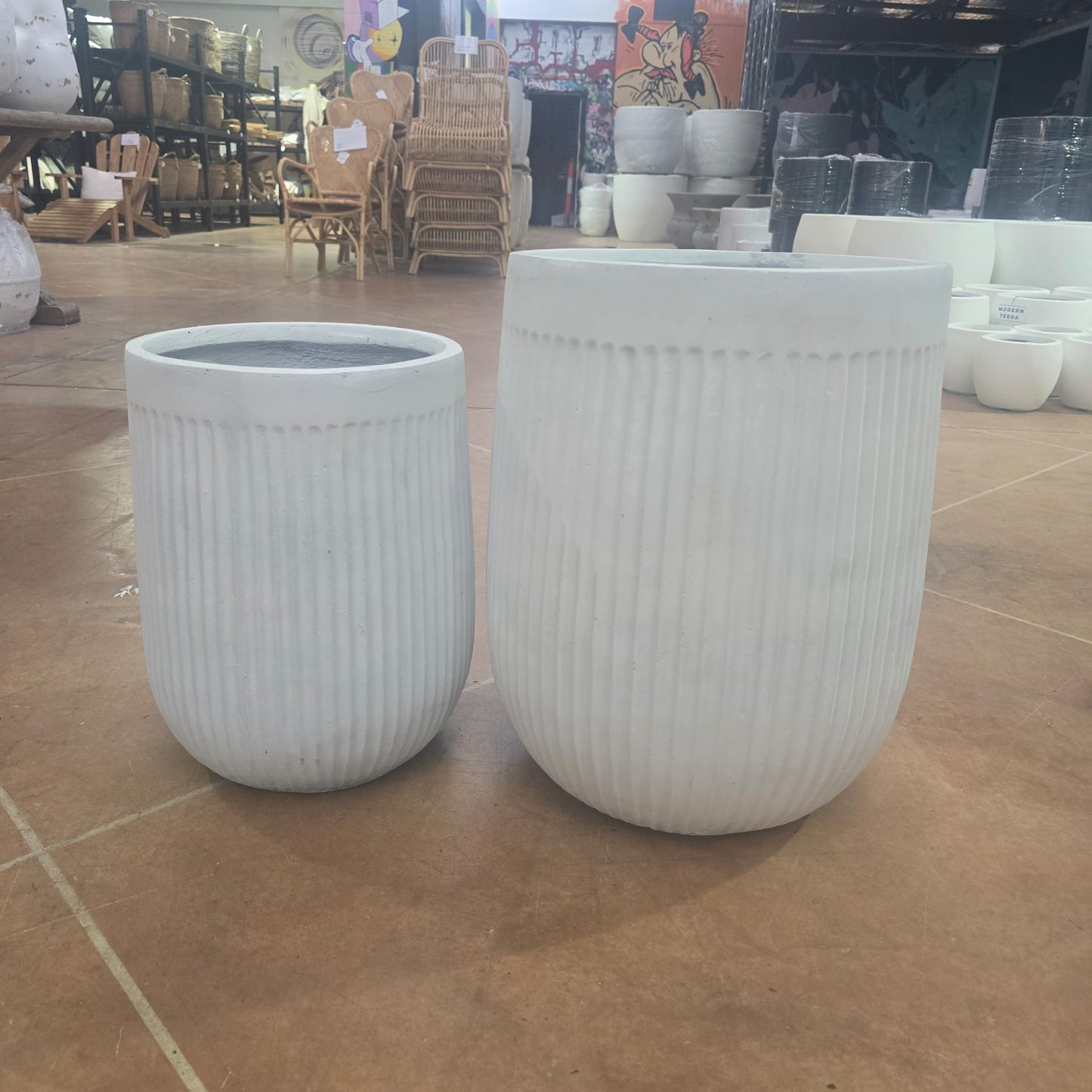 Tuscan Ribbed Belly White