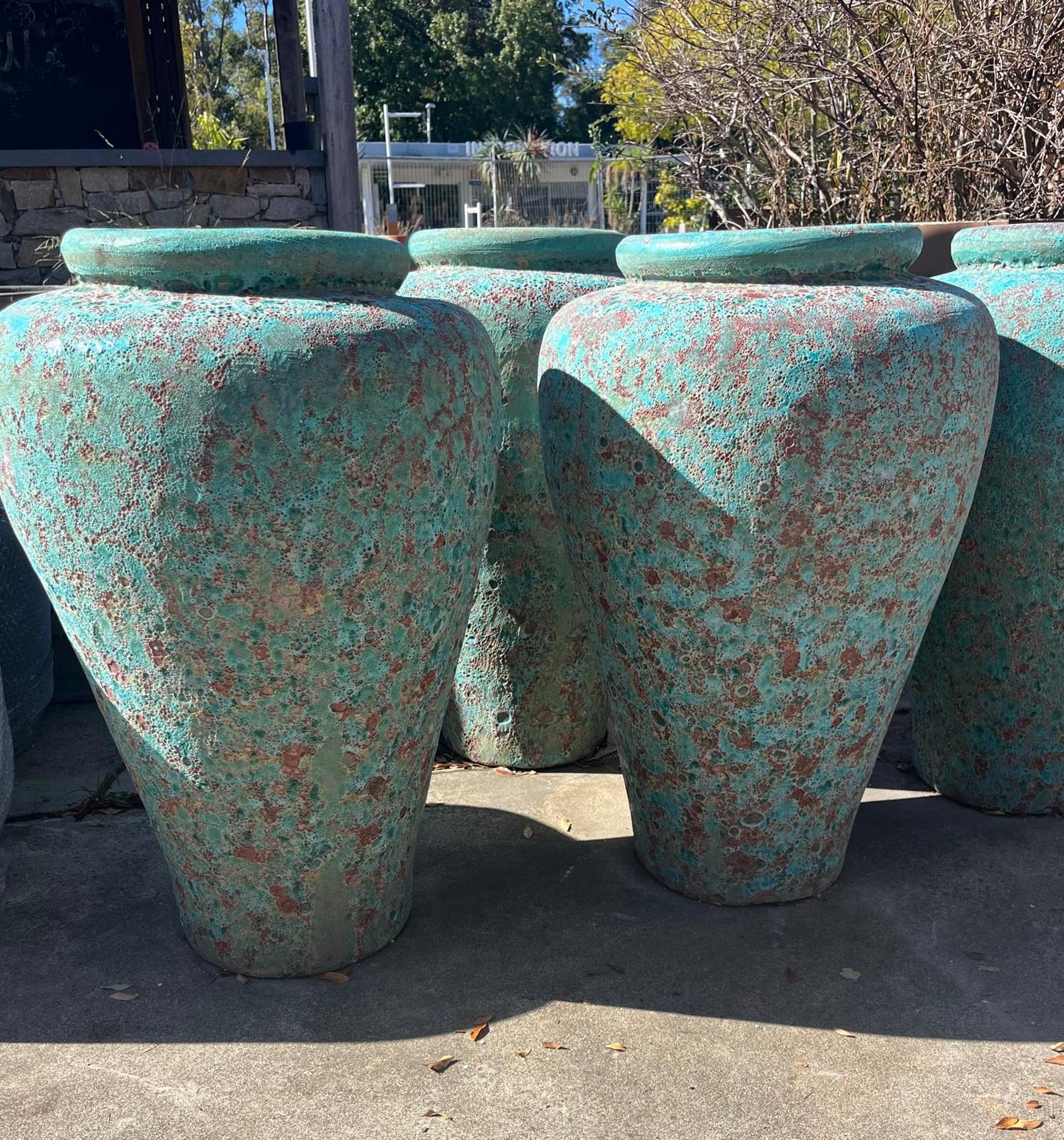 Atlantis Tapered Jar Green